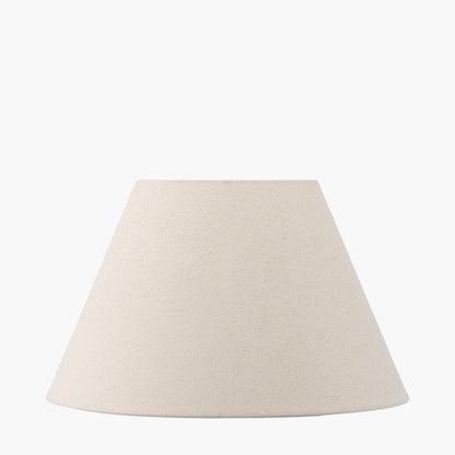 Seychelles 50cm Cream Slubby Cotton Empire Lampshade – Timeless Texture and Effortless Versatility
