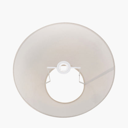 Seychelles 50cm Cream Slubby Cotton Empire Lampshade – Timeless Texture and Effortless Versatility
