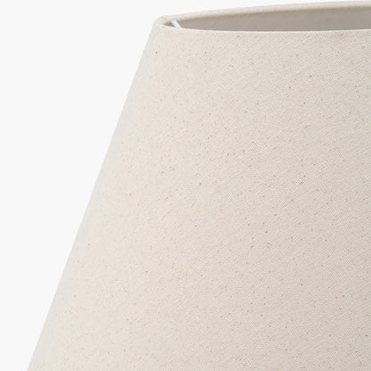 Seychelles 50cm Cream Slubby Cotton Empire Lampshade – Timeless Texture and Effortless Versatility