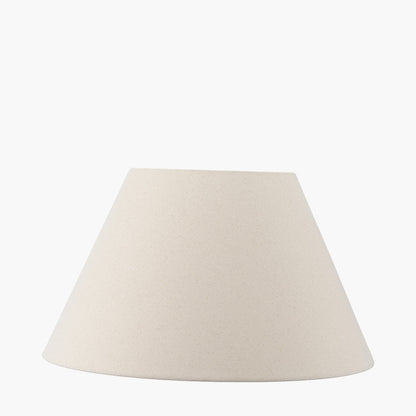 Seychelles 55cm Cream Slubby Cotton Empire Lampshade – Classic Neutral Shade for Timeless UK Interiors