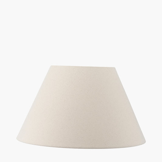 Seychelles 55cm Cream Slubby Cotton Empire Lampshade – Classic Neutral Shade for Timeless UK Interiors