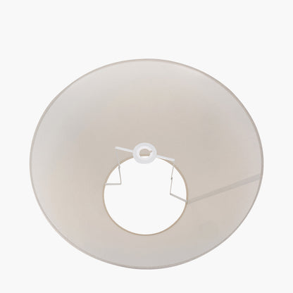 Seychelles 55cm Cream Slubby Cotton Empire Lampshade – Classic Neutral Shade for Timeless UK Interiors