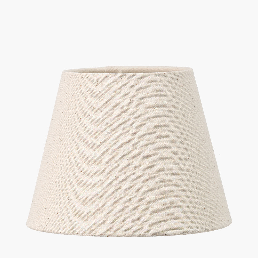 Cream Slubby Cotton Empire Lampshade – 15cm Classic Design