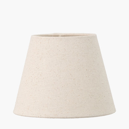 Cream Slubby Cotton Empire Lampshade – 15cm Classic Design