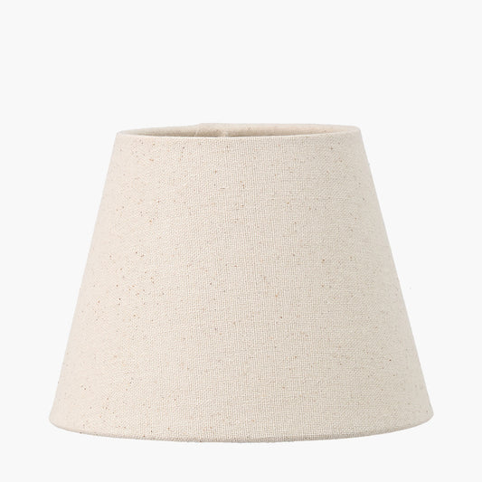 Cream Slubby Cotton Empire Lampshade – 15cm Classic Design