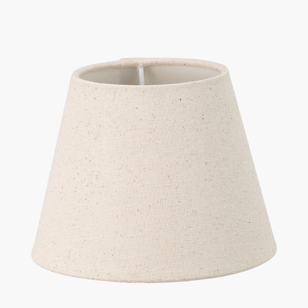 Cream Slubby Cotton Empire Lampshade – 15cm Classic Design