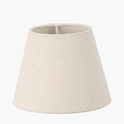 Cream Slubby Cotton Empire Lampshade – 15cm Classic Design