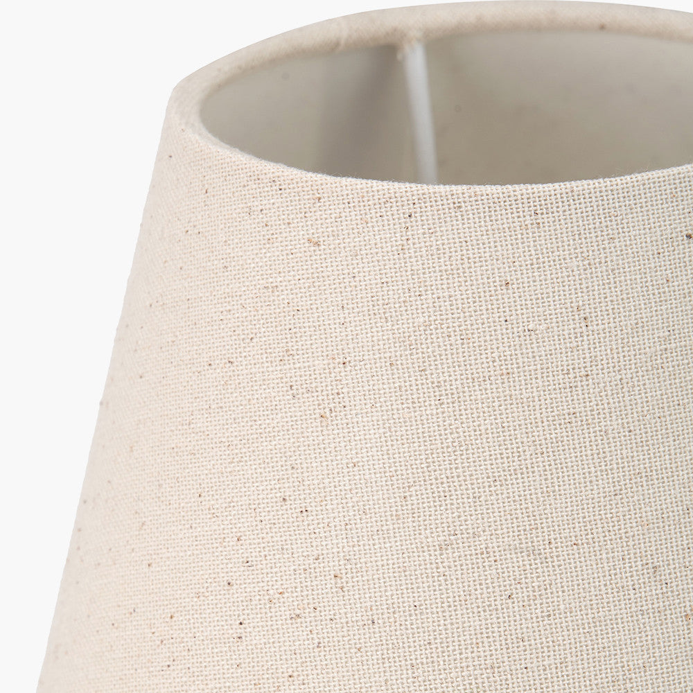 Cream Slubby Cotton Empire Lampshade – 15cm Classic Design