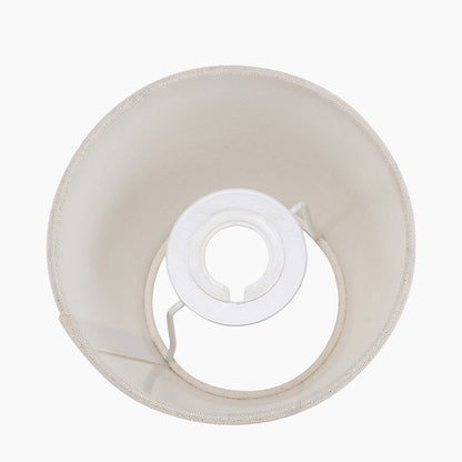 Cream Slubby Cotton Empire Lampshade – 15cm Classic Design