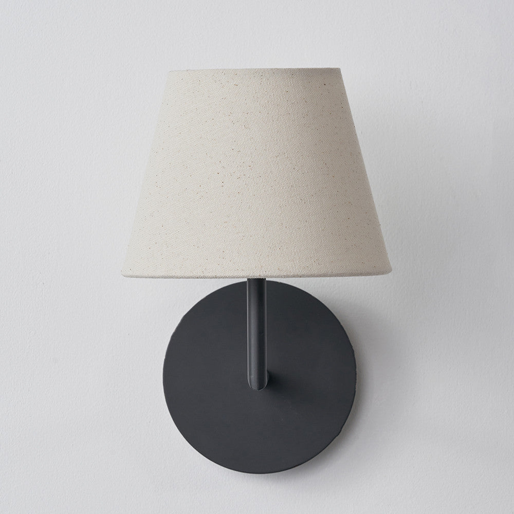 Cream Slubby Cotton Empire Lampshade – 15cm Classic Design
