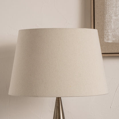 Coast 60cm Cream Calico Tapered Lampshade – Classic Neutral Shade for Timeless UK Interiors