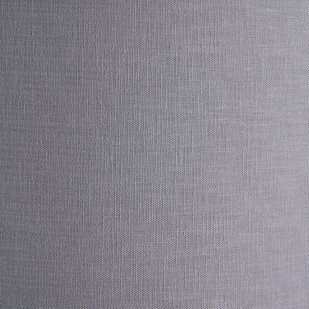 Lino 55cm Steel Grey Self-Lined Linen Cylinder Lampshade – Modern Texture and Timeless Elegance