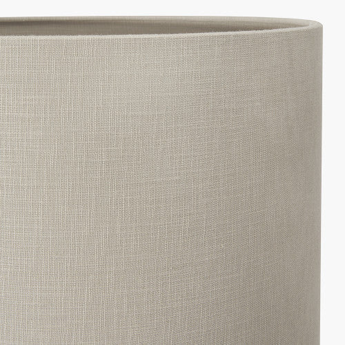 Lino 35cm Grey Self-Lined Linen Cylinder Lampshade