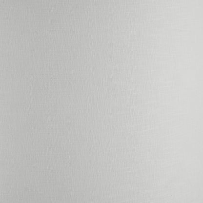 Lino 45cm White Linen Cylinder Lampshade | Self Lined Lampshade