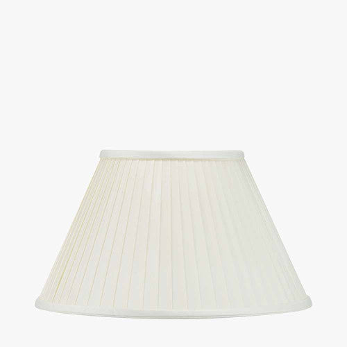 Bacall 30cm Almond Silk Knife Pleat Empire Lampshade