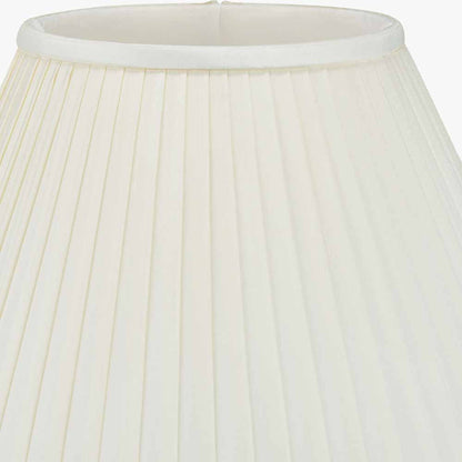 Bacall 30cm Almond Silk Knife Pleat Empire Lampshade