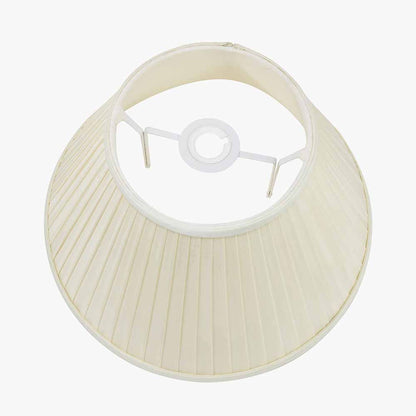 Bacall 40cm Almond Silk Knife Pleat Empire Lampshade