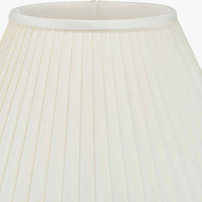 Bacall 40cm Almond Silk Knife Pleat Empire Lampshade