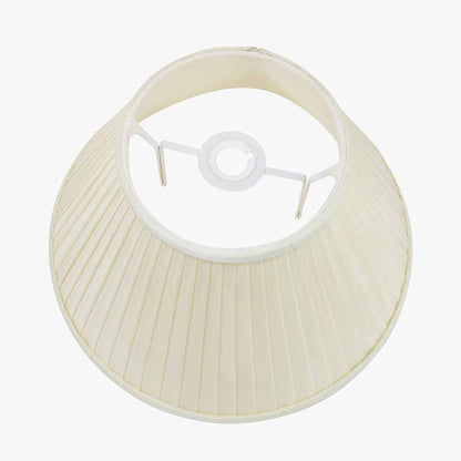 Bacall 50cm Almond Silk Knife Pleat Empire Lampshade – Timeless Silk Elegance in a Grand Silhouette