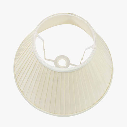 Bacall 50cm Almond Silk Knife Pleat Empire Lampshade – Timeless Silk Elegance in a Grand Silhouette