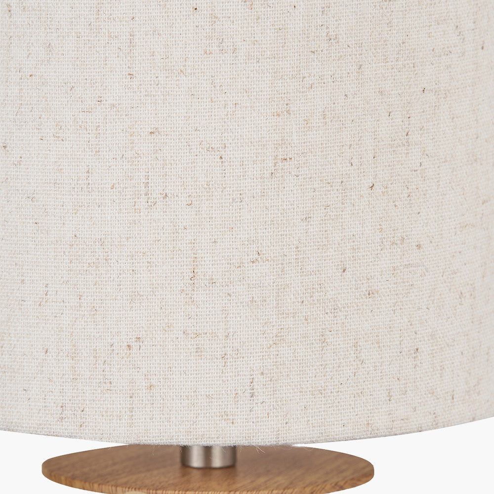 Bonham Natural Wood Veneer and Silver Metal Wall Light