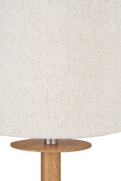 Bonham Natural Wood Veneer and Silver Metal Wall Light