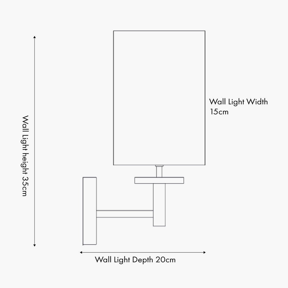 Bonham Natural Wood Veneer and Silver Metal Wall Light