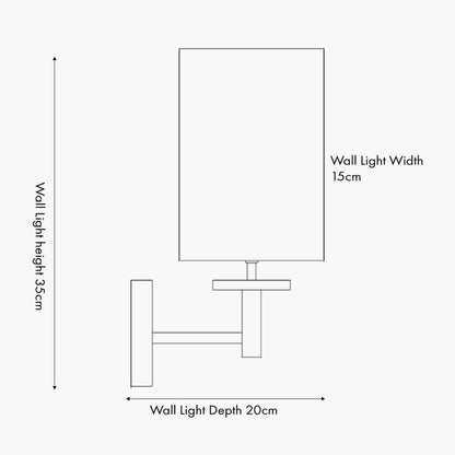 Bonham Natural Wood Veneer and Silver Metal Wall Light