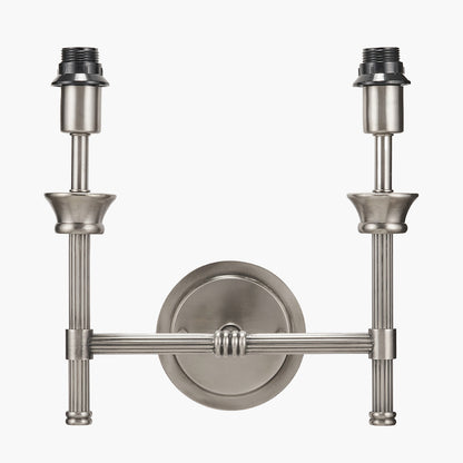 Salvatore Antique Silver Metal Double Wall Light