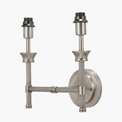 Salvatore Antique Silver Metal Double Wall Light