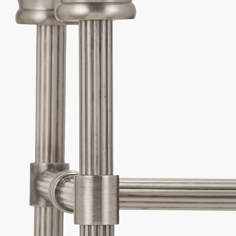 Salvatore Antique Silver Metal Double Wall Light