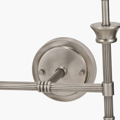 Salvatore Antique Silver Metal Double Wall Light