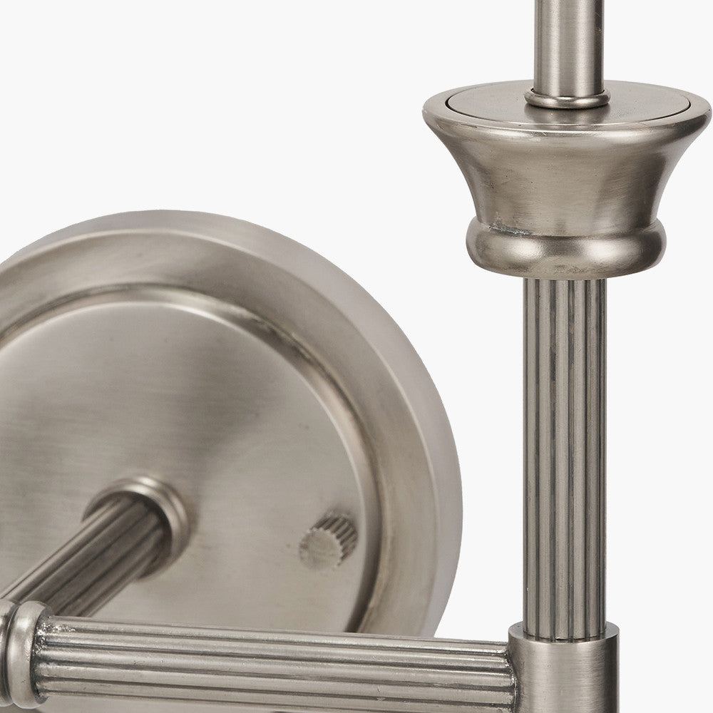 Salvatore Antique Silver Metal Double Wall Light