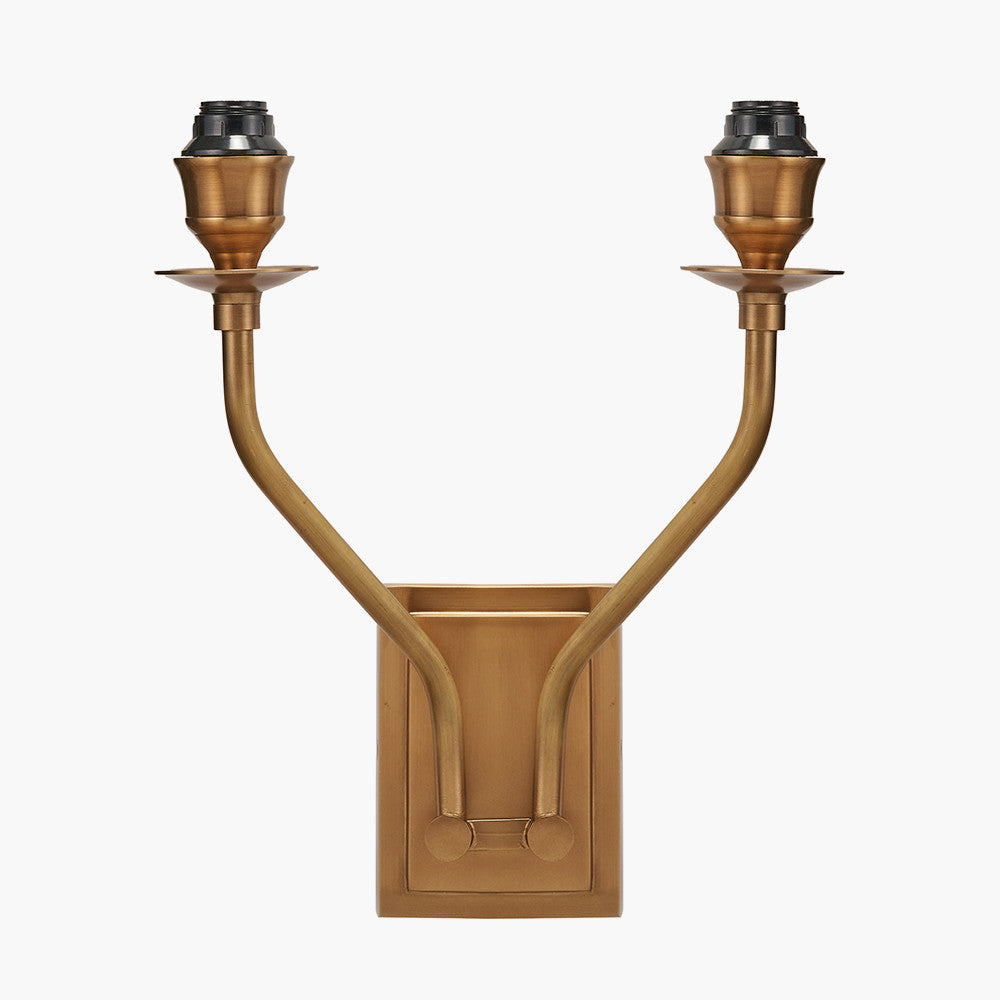 Tatiana Antique Brass Metal Double Wall Light