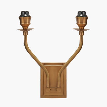 Tatiana Antique Brass Metal Double Wall Light