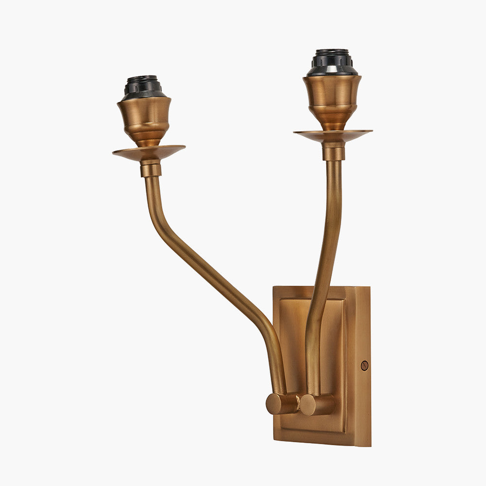 Tatiana Antique Brass Metal Double Wall Light