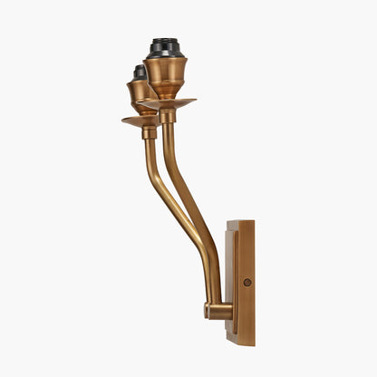 Tatiana Antique Brass Metal Double Wall Light
