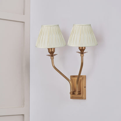 Tatiana Antique Brass Metal Double Wall Light