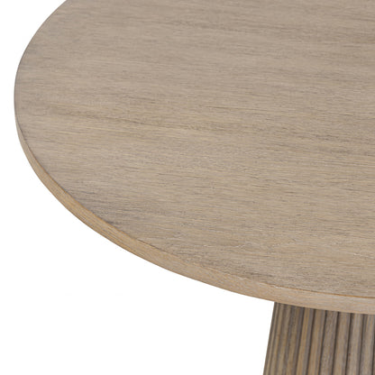 Leckford Ribbed Occasional Table Aged Oak