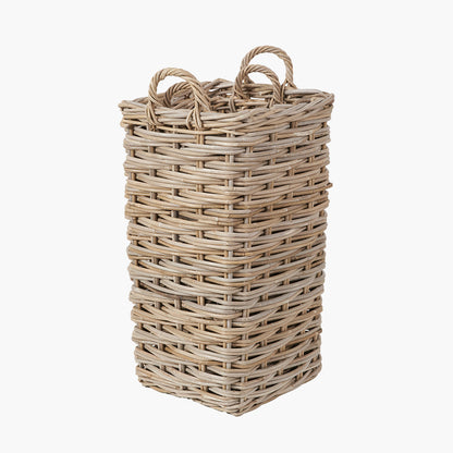 Set of 2 Square Grey Kubu Umbrella Baskets