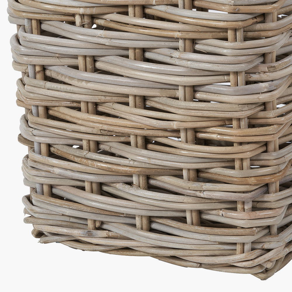 Set of 2 Square Grey Kubu Umbrella Baskets