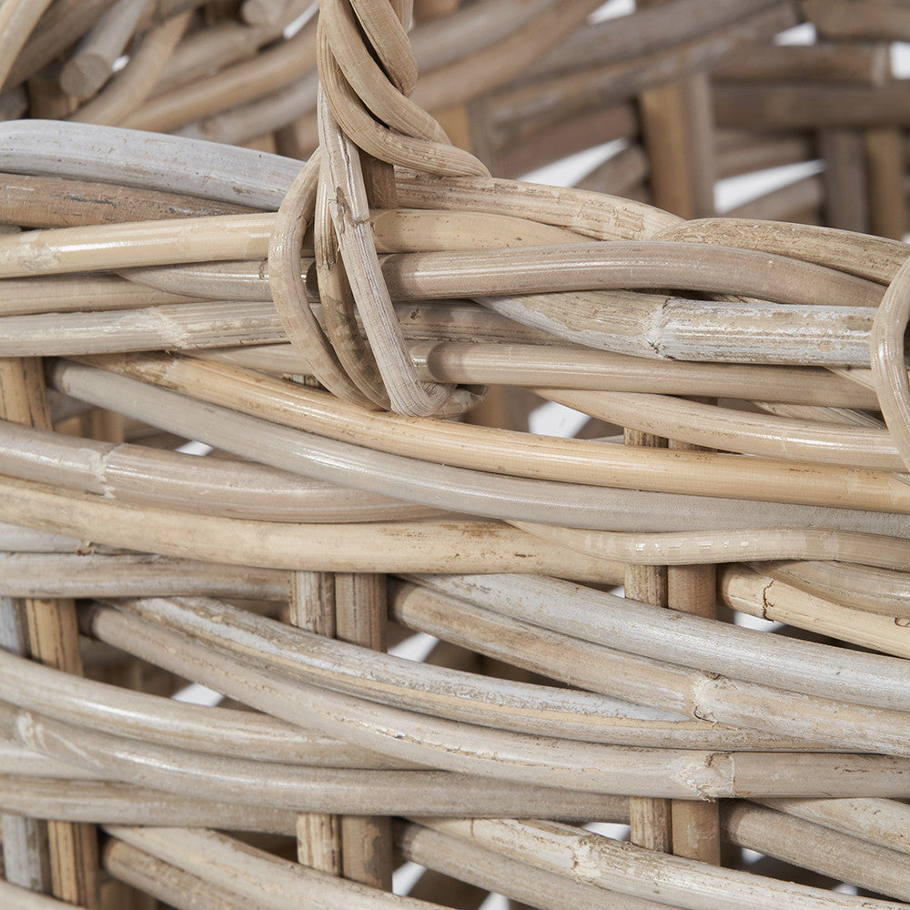 Set of 2 Square Grey Kubu Umbrella Baskets