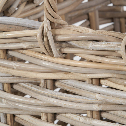 Set of 2 Square Grey Kubu Umbrella Baskets