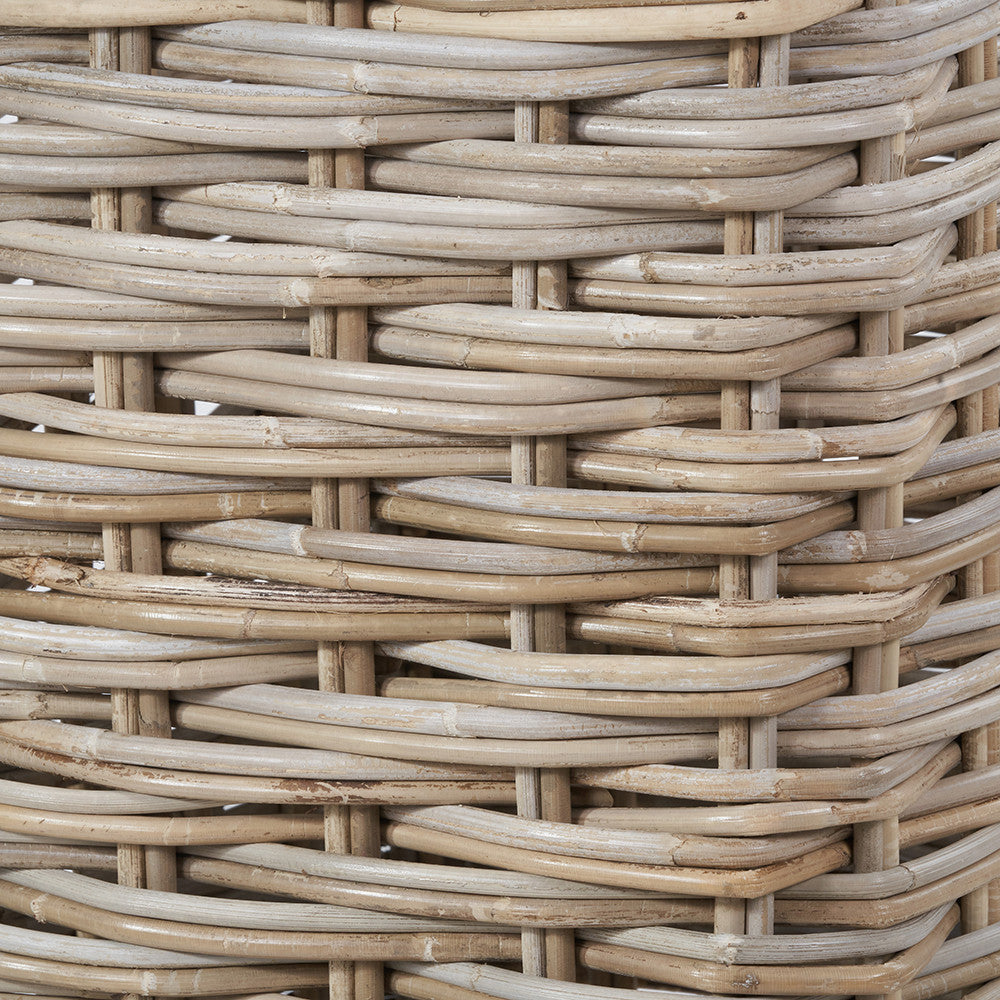 Set of 2 Square Grey Kubu Umbrella Baskets