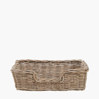 Tobs Set 5 Grey Kubu Rattan Basket Dog Beds