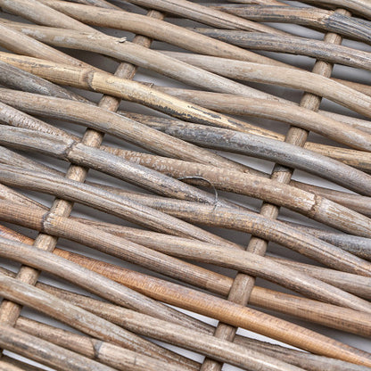 Set of 2 Grey Kubu Basket Trays | Hand-Crafted Rattan Storage & Décor