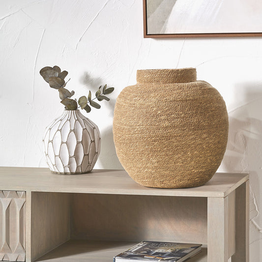 Seagrass Natural Urn Shaped Basket - W36xD36xH33cm