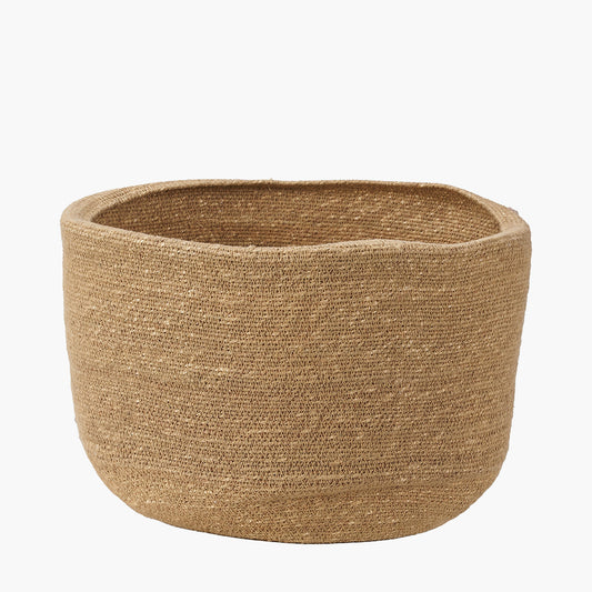 Natural Seagrass Round Basket - W34xD34xH26cm