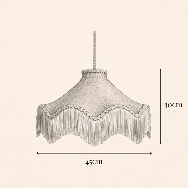 The Daisy Moiré Lampshade | Cognac