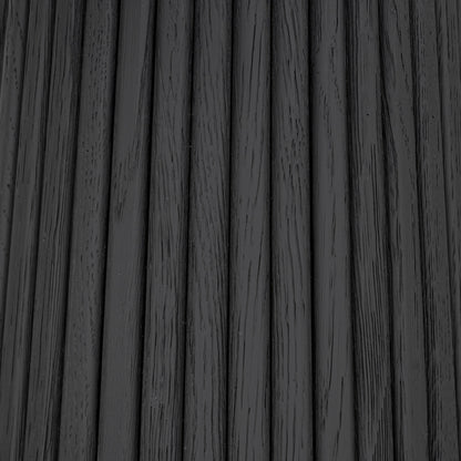 Leckford Ribbed Occasional Table Black Oak